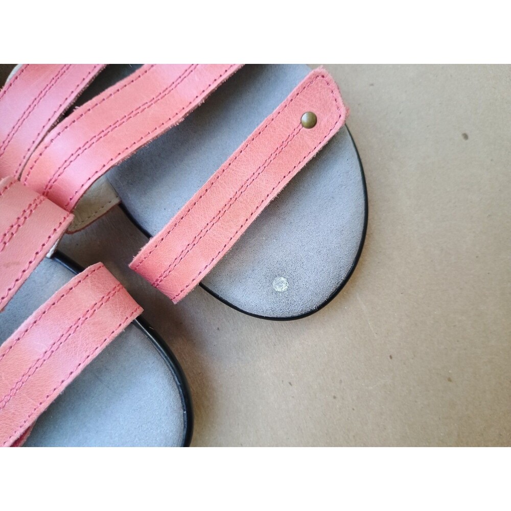 Propet Aurora Pink Coral Leather Sandals Shoes Women's US 11 XX (4E) - Picture 3 of 8